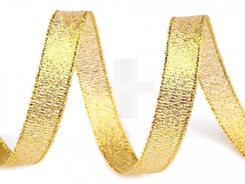       Brokát szalag lurex 22 m - Arany Ajándék csomagolás