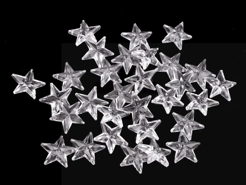   Dekorációs csillag - 30 db/csomag Hungarocell,műanyag kellék