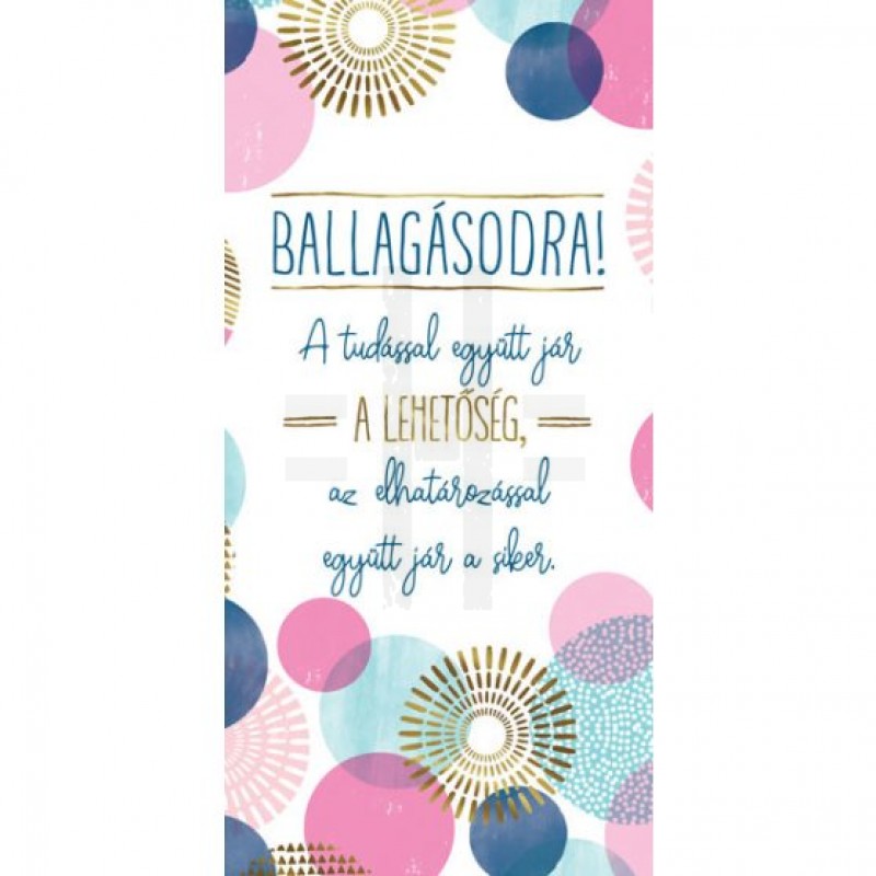 Üdvözlőlap ballagásra Ajándék csomagolás