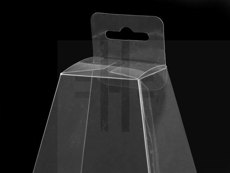 Műanyag doboz akasztóval piramis - 5 db/csomag