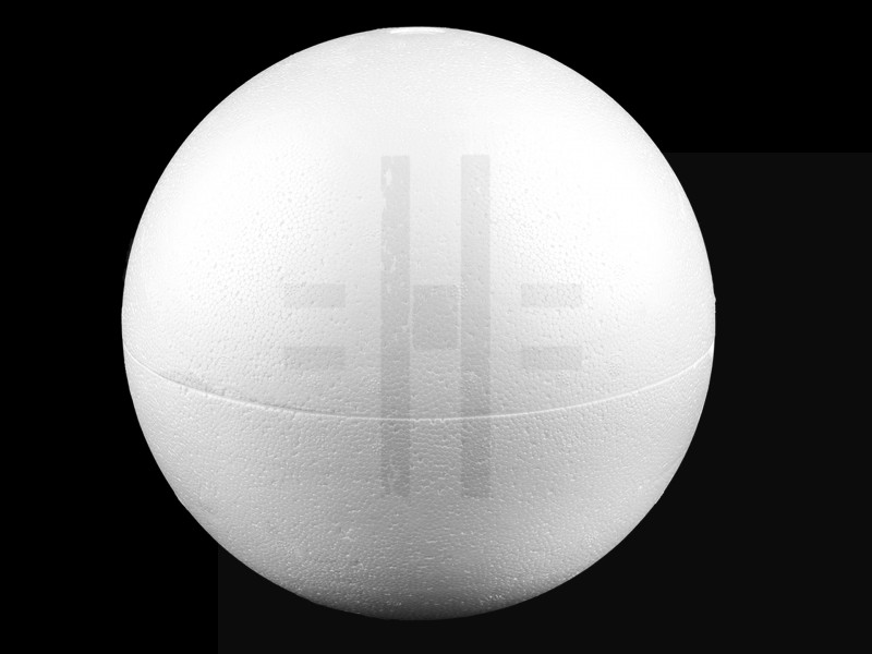 Poliészter gömb kétrészes üreges - 25 cm Hungarocell,műanyag kellék