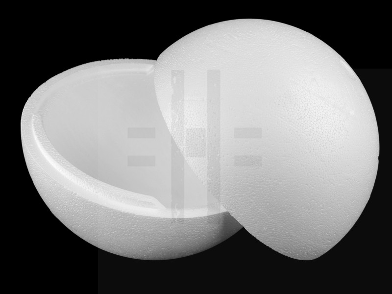 Poliészter gömb kétrészes üreges - 25 cm Hungarocell,műanyag kellék