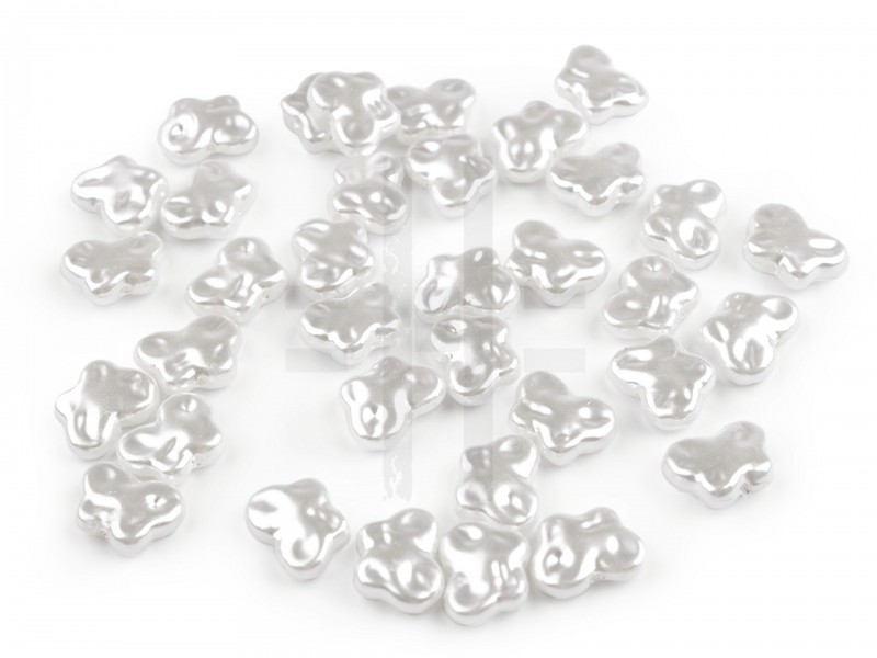 Viaszolt műanyag gyöngyök pillangó - 10 gr./csomag Gyöngy-,gyöngyfűző