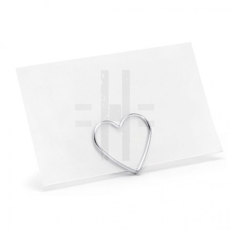    Ültető kártya tartó szív forma - 10 db/csomag Esküvői díszítés