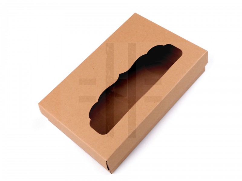 Ablakos ajándékdoboz süteményes doboz - 10 db/csomag Ajándék csomagolás