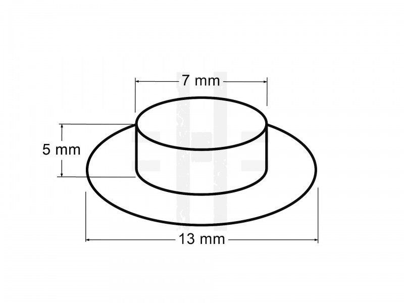 Ringli alátéttel belső 7 mm - 100 szett/csomag Fém rövidárú