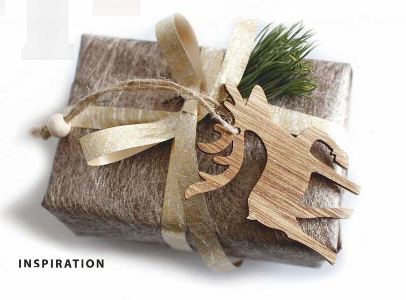 Karácsonyi fa dekoráció készlet - 3 db/csomag Fa,üveg dísz-, kellék
