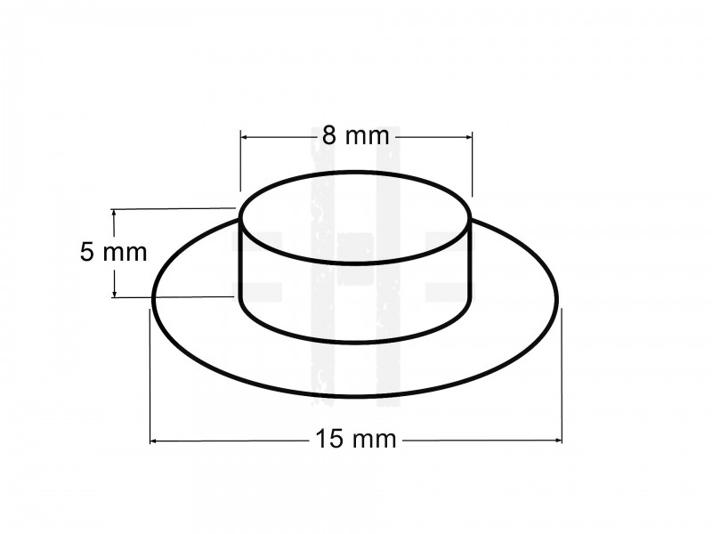 Ringli alátéttel belső  8 mm - 100 szett/csomag Fém rövidárú