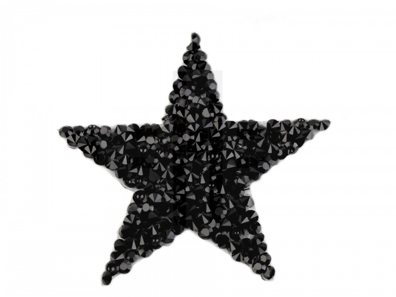 Felvasalható csillag kövekkel Varrható, ragasztható ruhadísz