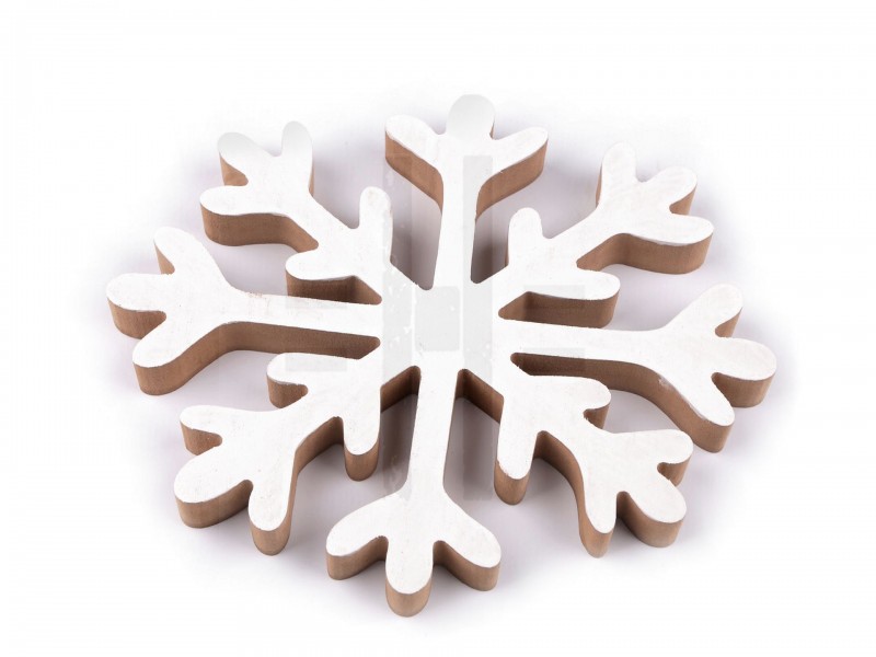            Dekorációs fa hópehely - 20 cm Karácsonyfa díszités