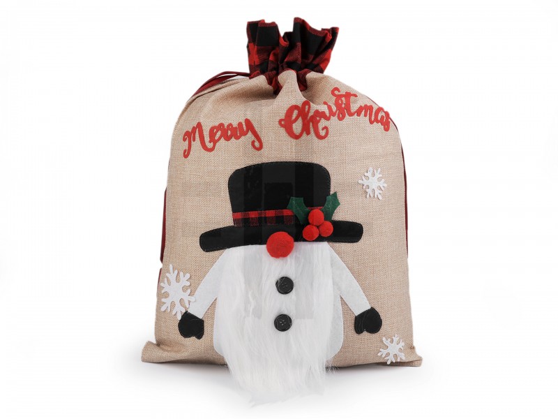 Mikulás zsák figurás nagy - 38x55 cm Mikulás zsák figurás nagy - 38x55 cm