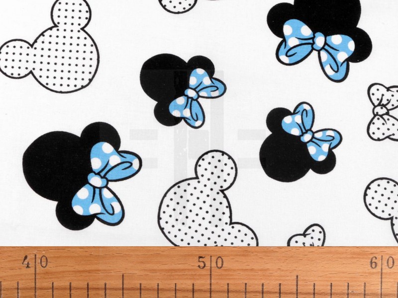                      Minnie Mouse mintás pamutvászon Pamut, gyapjú, krepp