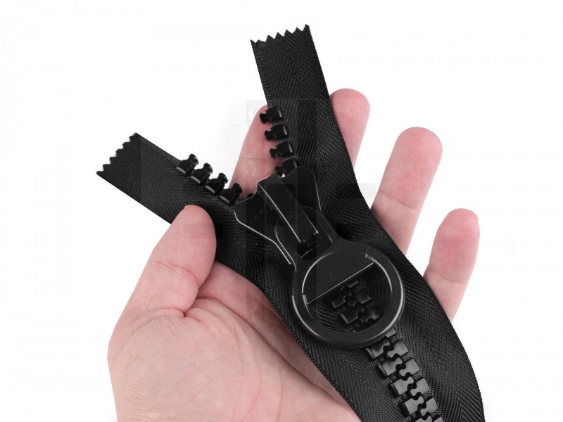 Öntött műanyag cipzár vastag nyitható Öntött műanyag cipzár vastag nyitható