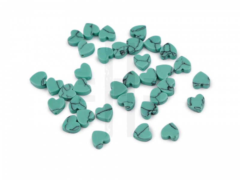 Ásványi és üveg szívgyöngyök 6 mm - 35 db Gomb, kapocs Ásványi és üveg szívgyöngyök 6 mm - 35 db Gomb, kapocs
