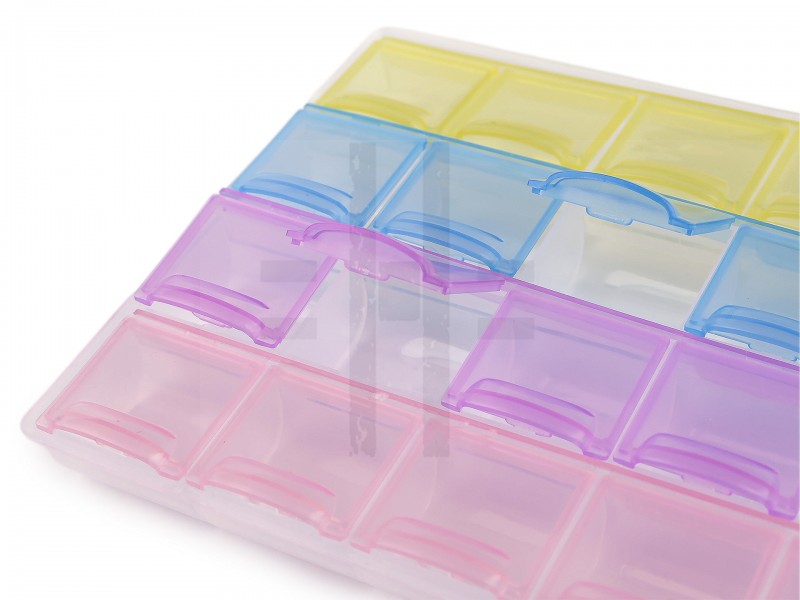         Műanyag tároló doboz  12x21,5x2 cm 