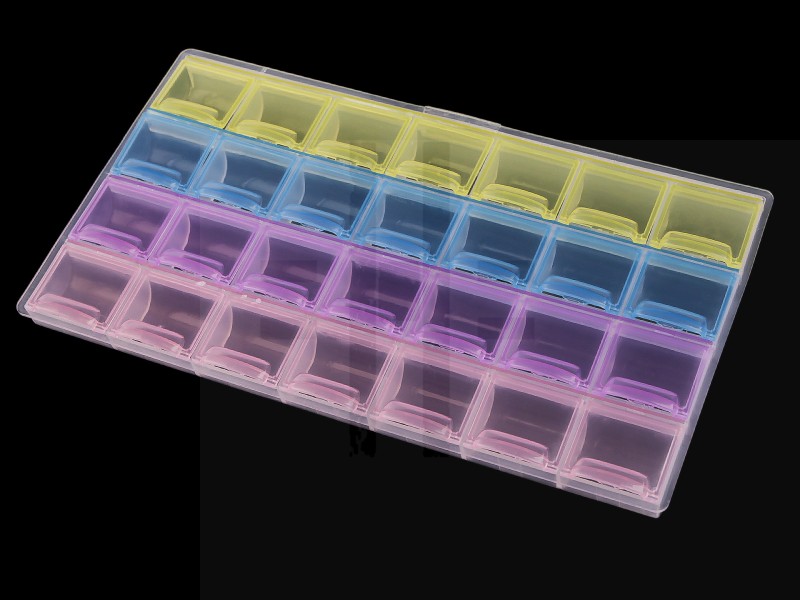         Műanyag tároló doboz  12x21,5x2 cm 