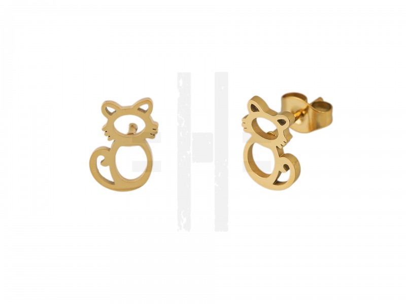  Cicás nemesacél fülbevaló  Fülbevaló-, kellék