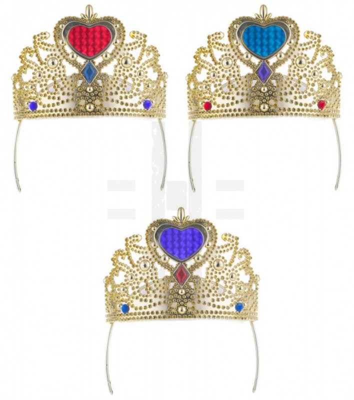 KORONA (TIARA), MŰANYAG, ARANY Halloween