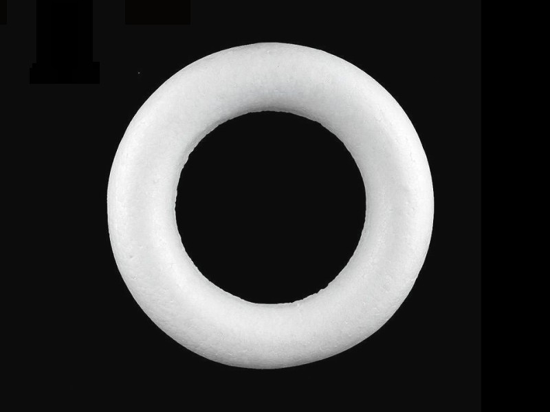 Polisztirén koszorú - 19 cm Hungarocell,műanyag kellék
