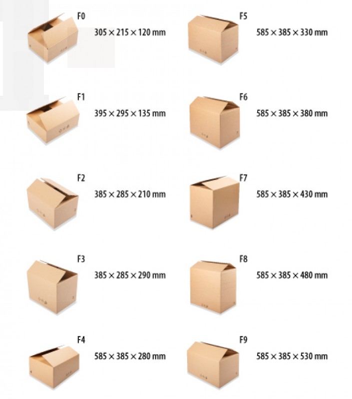 Karton doboz 385 x 285 x 210 mm - 10 db/csomag Tárolás,tisztítás