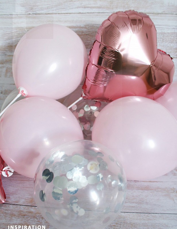 Felfújható ballon szett konfettivel Party díszités-, eszközök
