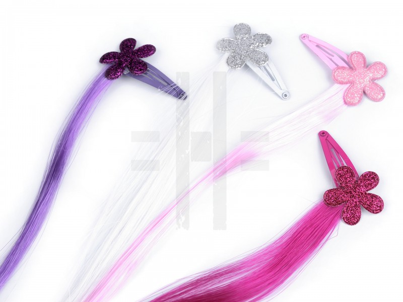  Szines hajtincs egyszarvú csattal Álarc, Fejdísz, Kellék