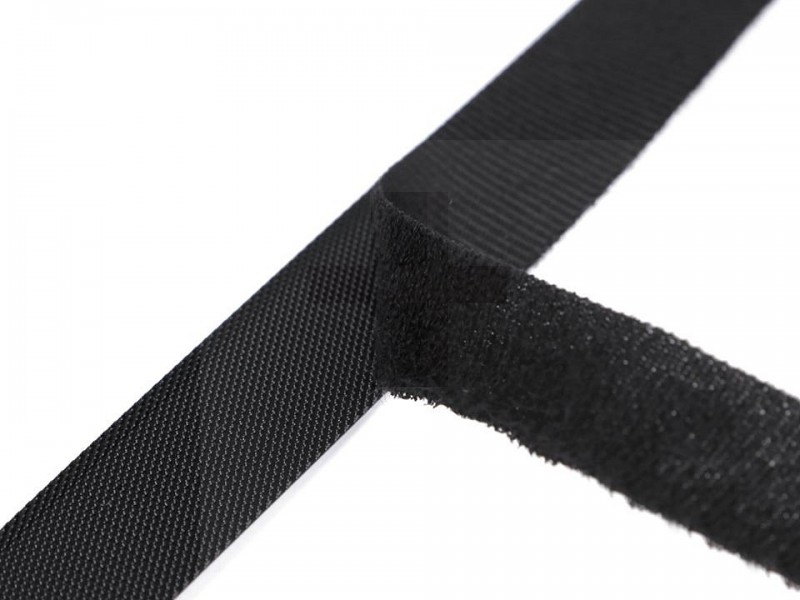 Lapos tépőzár nyírt 2x20 cm - 10 db