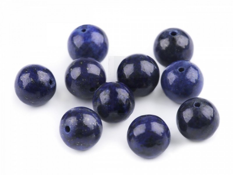 Ásványi gyöngy Lapis lazuli - 12 db/csomag Ásvány, igazgyöngy