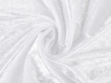 Elasztikus bársony anyag - Fehér Plüss, bársony, frottir