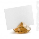   Ültető kártya tartó gyémánt forma - 10 db/csomag Esküvői díszítés