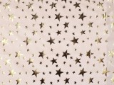 Dekorációs bársony lurex csillagokkal - Krém Karácsonyi textil