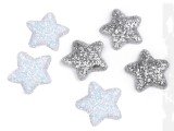 Csillag flitterekkel - 10 db/csomag Karácsonyfa díszités