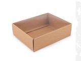 Papírdoboz átlátszó tetővel 12 x 15 cm - 10 db