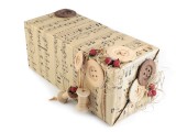Csomagoló - dekorációs papír hangjegy - 4 ív Paris Ajándék csomagolás