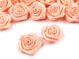 Textil rózsa - 10 db/csomag Medál-, bross