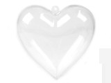Műanyag szív - 12 db/csomag Hungarocell,műanyag kellék