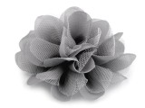 Szifon virág 80 mm - Szürke Vasalható, varrható kellék