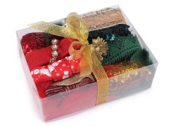 Karácsonyi kreatív rövidárú csomag Csipke,szegő,paszomány