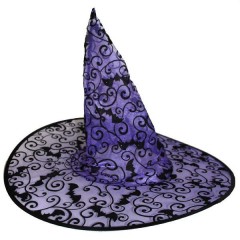 Boszorkány kalap textil Halloween