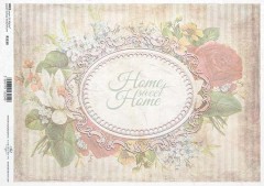 Rizspapir A4 - Home Sweet Home Papir,celofán,fólia