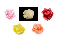 Dekorációs habszivacs rózsa - 10 db/csomag 