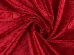 Elasztikus bársony anyag - Piros 