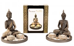 Buddha ülő mécsestartó Dísztárgy,figura