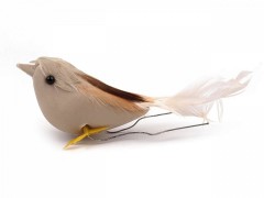 Dekorációs madár dróttal - 24 db/csomag Madárka, állatka