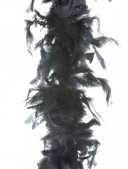 Fekete toll boa - 180 cm Álarc, Fejdísz, Kellék