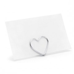   Ültető kártya tartó szív forma - 10 db/csomag 