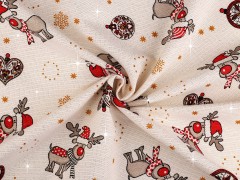   Dekorációs anyag Loneta lurexel Karácsonyi textil