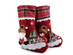        Karácsonyi zoknyi Mikulás ajándék zsák 