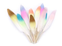Színes természetes glitteres liba tollak Virág, toll, növény