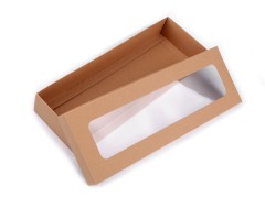     Papírdoboz átlátszó 10,5x30 cm - 5 db/csomag Doboz,zsákocska